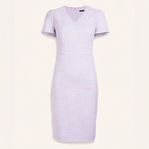 Ann Taylor Lavender V-Neck Dress